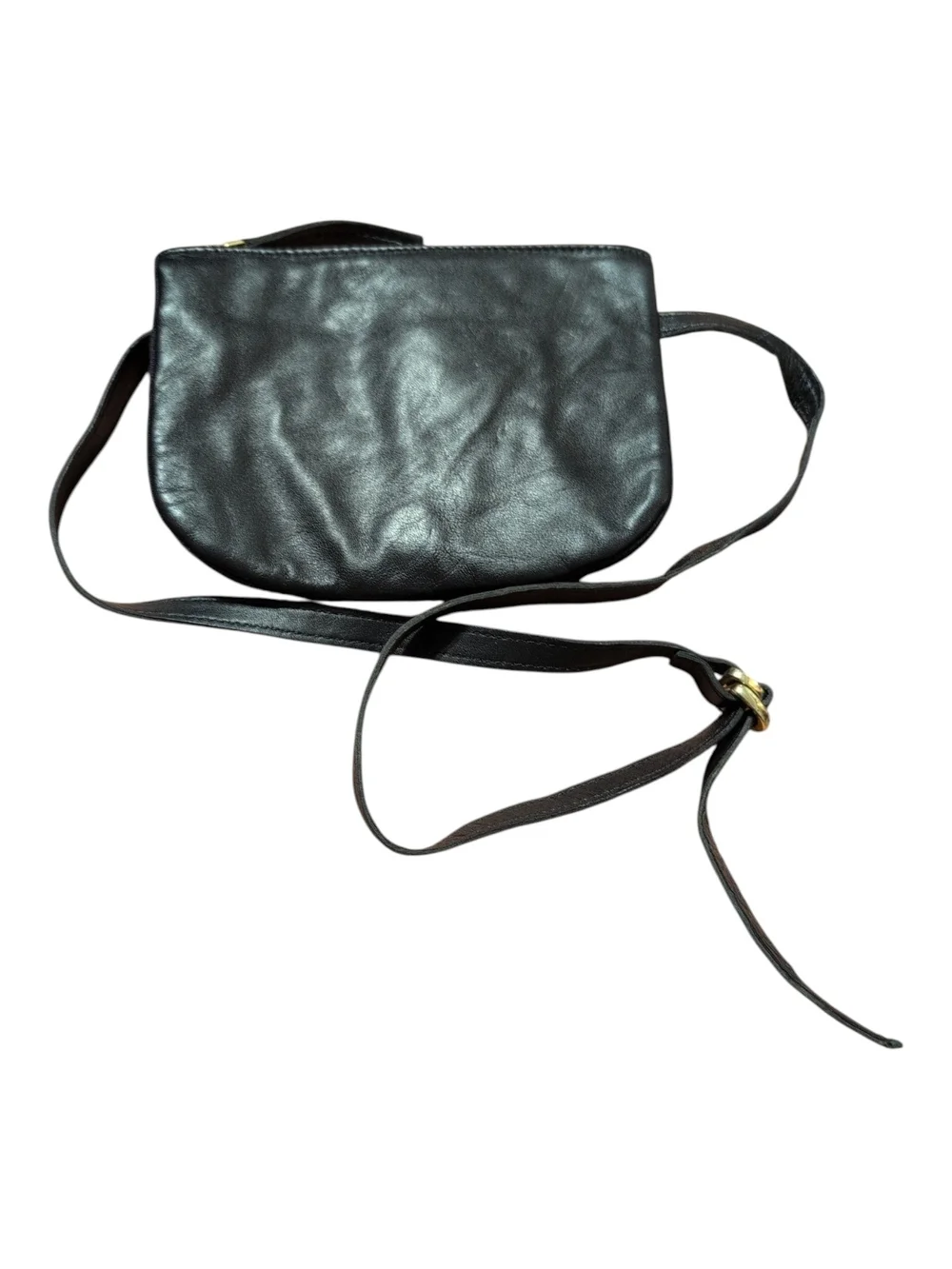 Free People Black Leather Mini Crossbody/Belt Bag